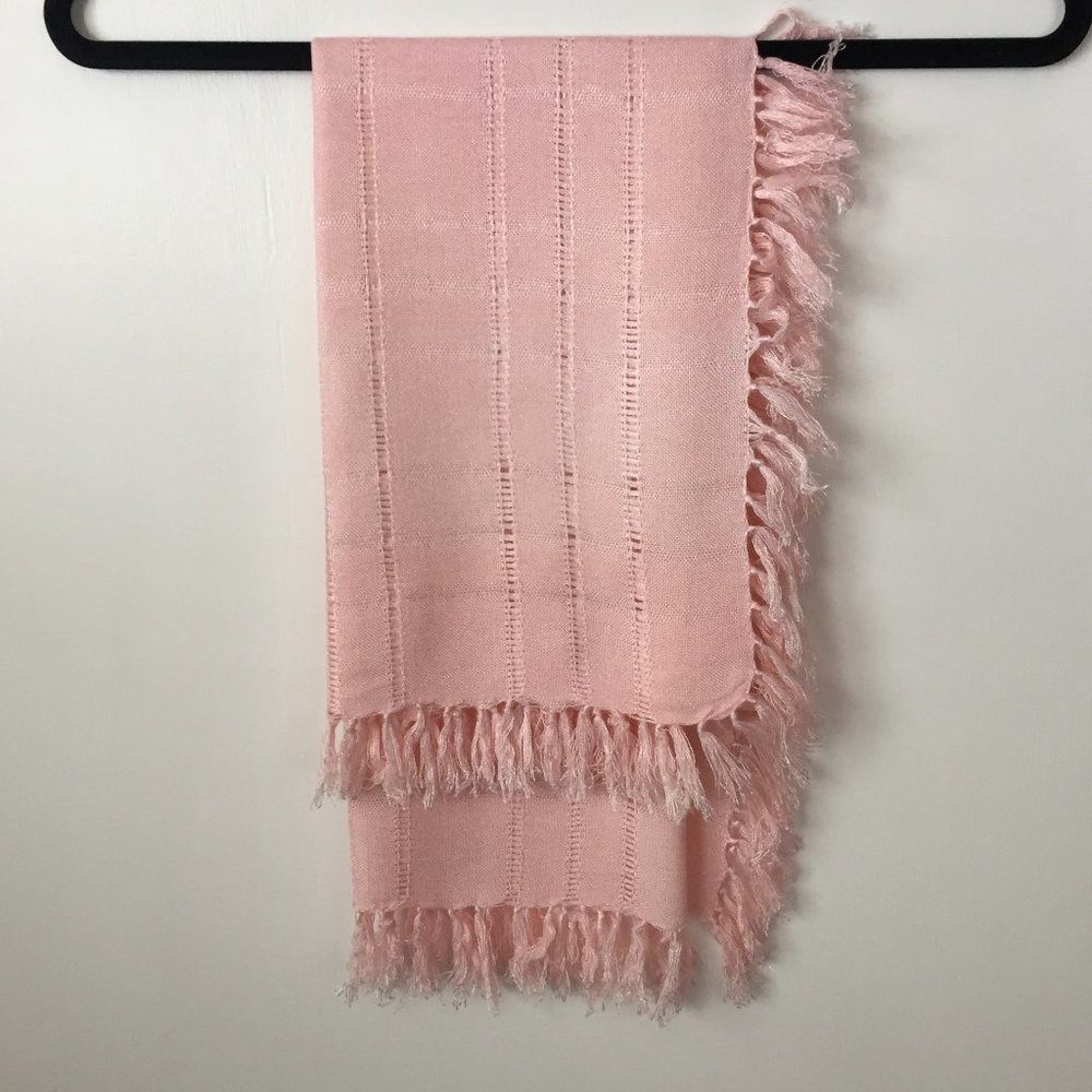 Pink Cotton Scarf